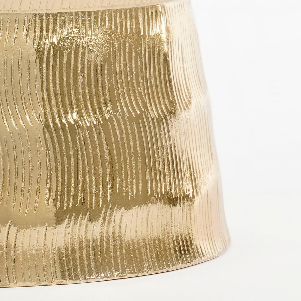 Goldener Weihnachtsbaum aus Aluminium – 36 cm Hoch, Fensterbank & Kamin