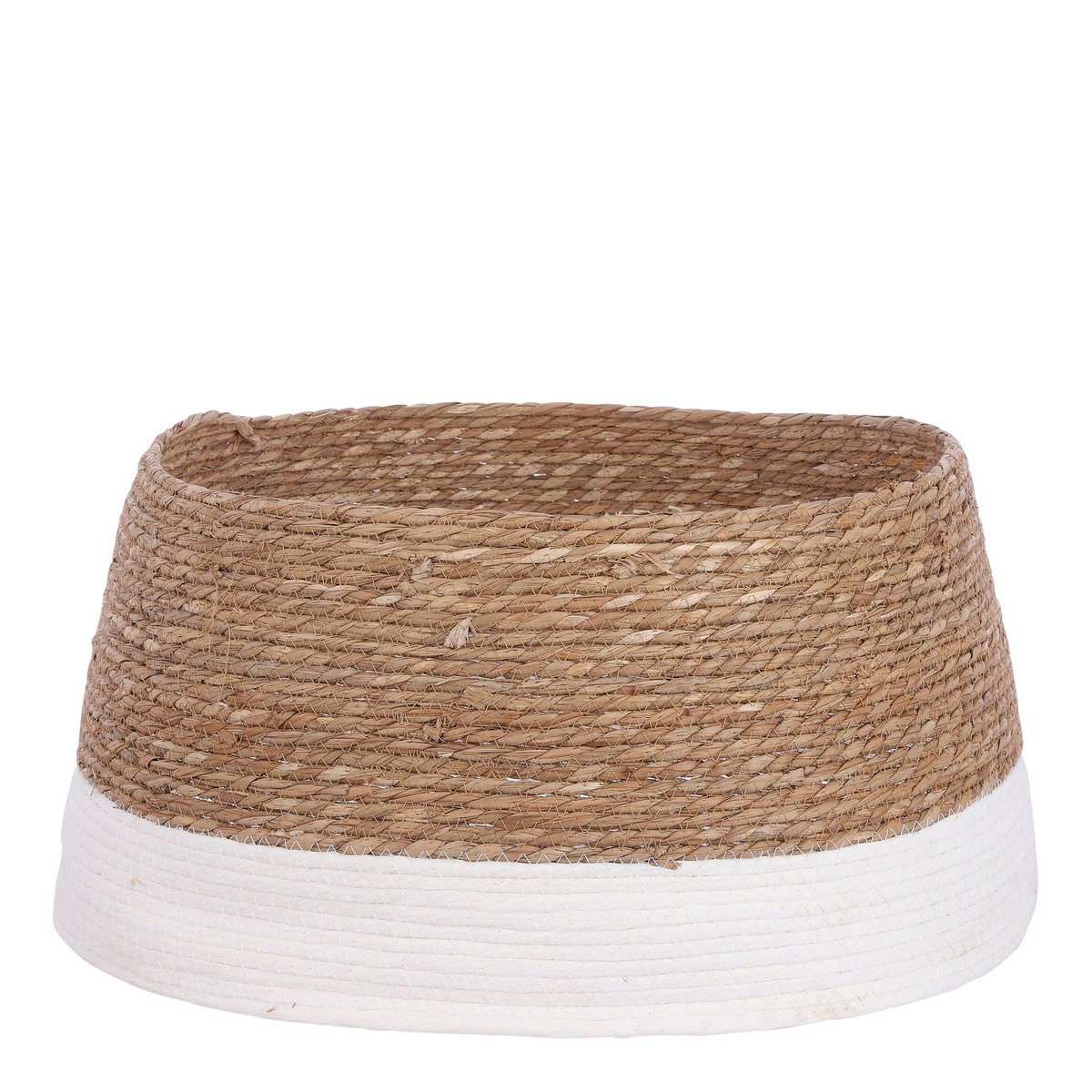 Weihnachtsbaumrock Seegras – Ø58 cm – Weiß