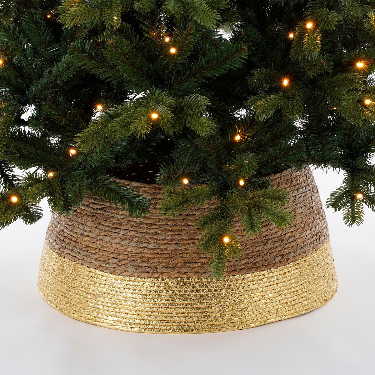 Weihnachtsbaumrock Seegras – Ø58 cm – Gold