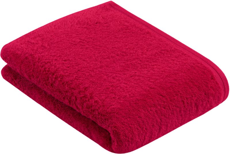 Duschtuch „Vegan Life“ 67x140 cm in der Farbe cherry red