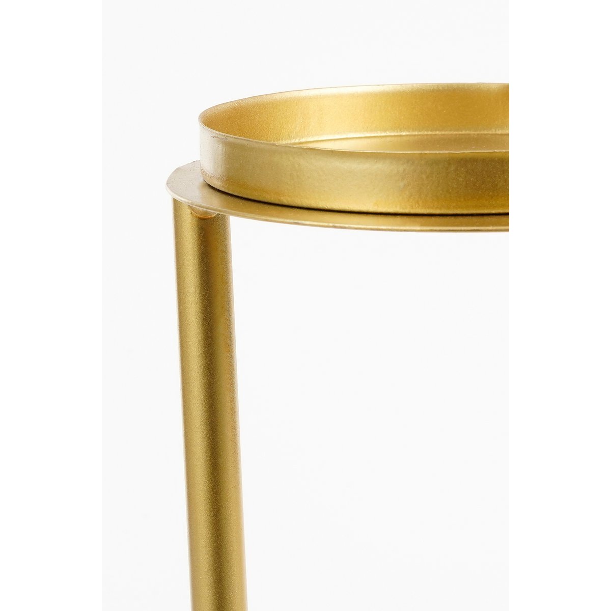 Goldfarbener Kerzenhalter Aletta – Elegantes Eisen-Design, 48 cm