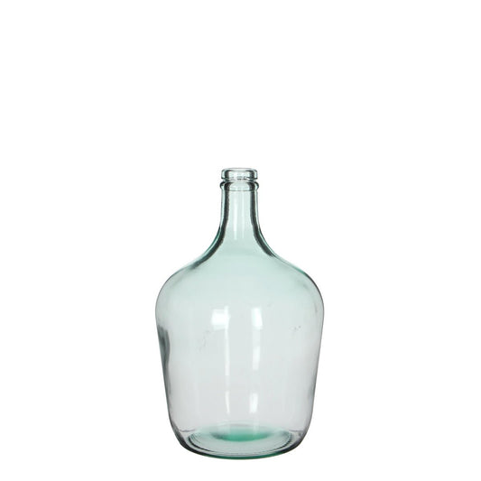 Diego Flaschenvase - H30 x Ø18 cm - Recyceltes Glas - Transparent