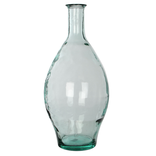 Kyara Flaschenvase – H60 x Ø28 cm – recyceltes Glas – transparent
