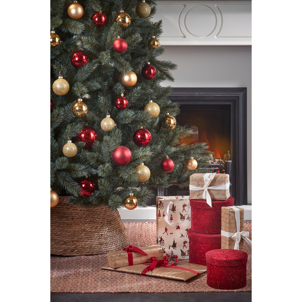 Weihnachtsbaumrock Seegras – Ø58 cm – Braun