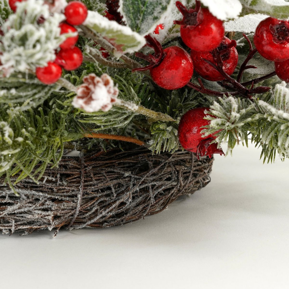 Glockenturm-Weihnachtskranz – Ø50 cm – Grün