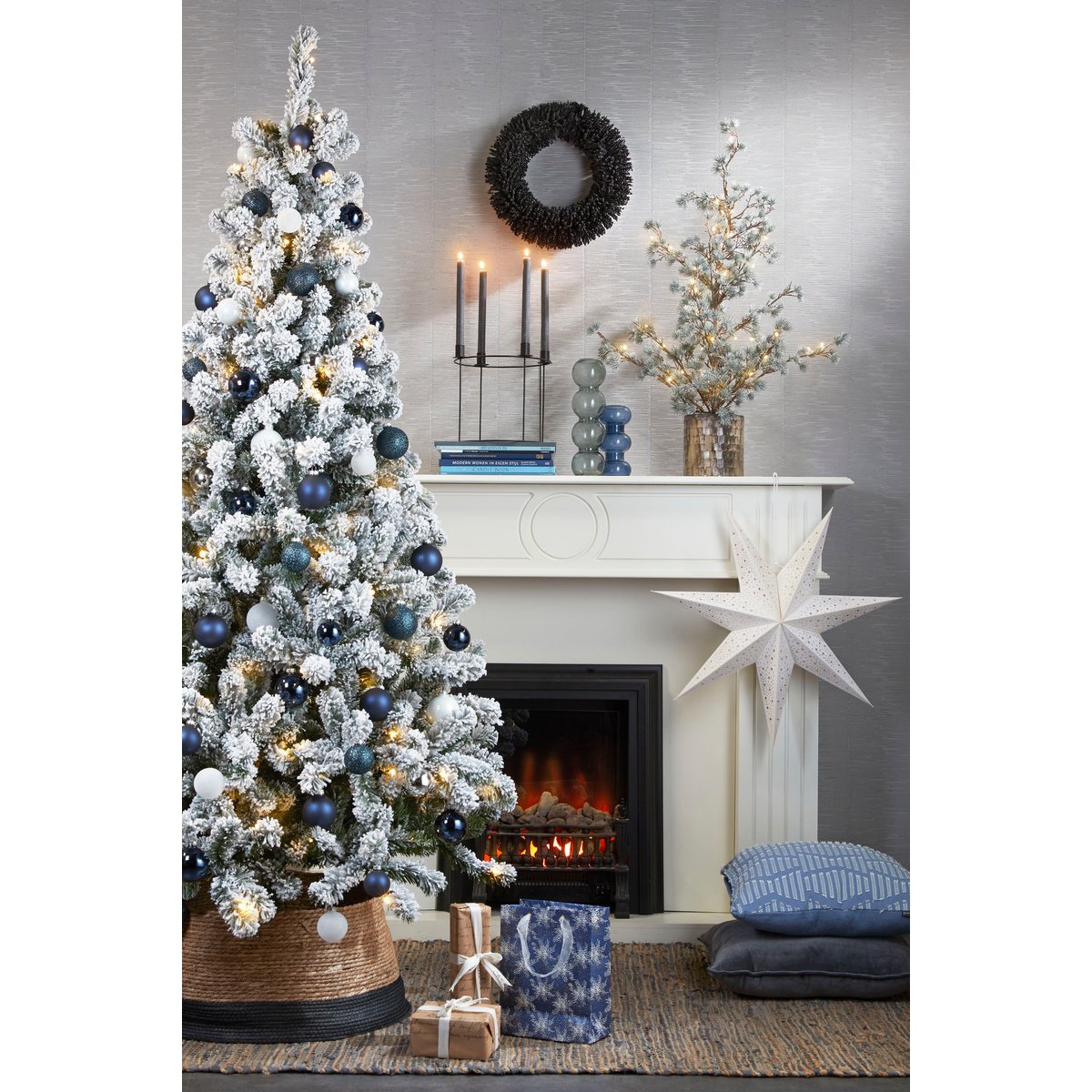 Weihnachtsbaumrock Seegras – Ø58 cm – Schwarz