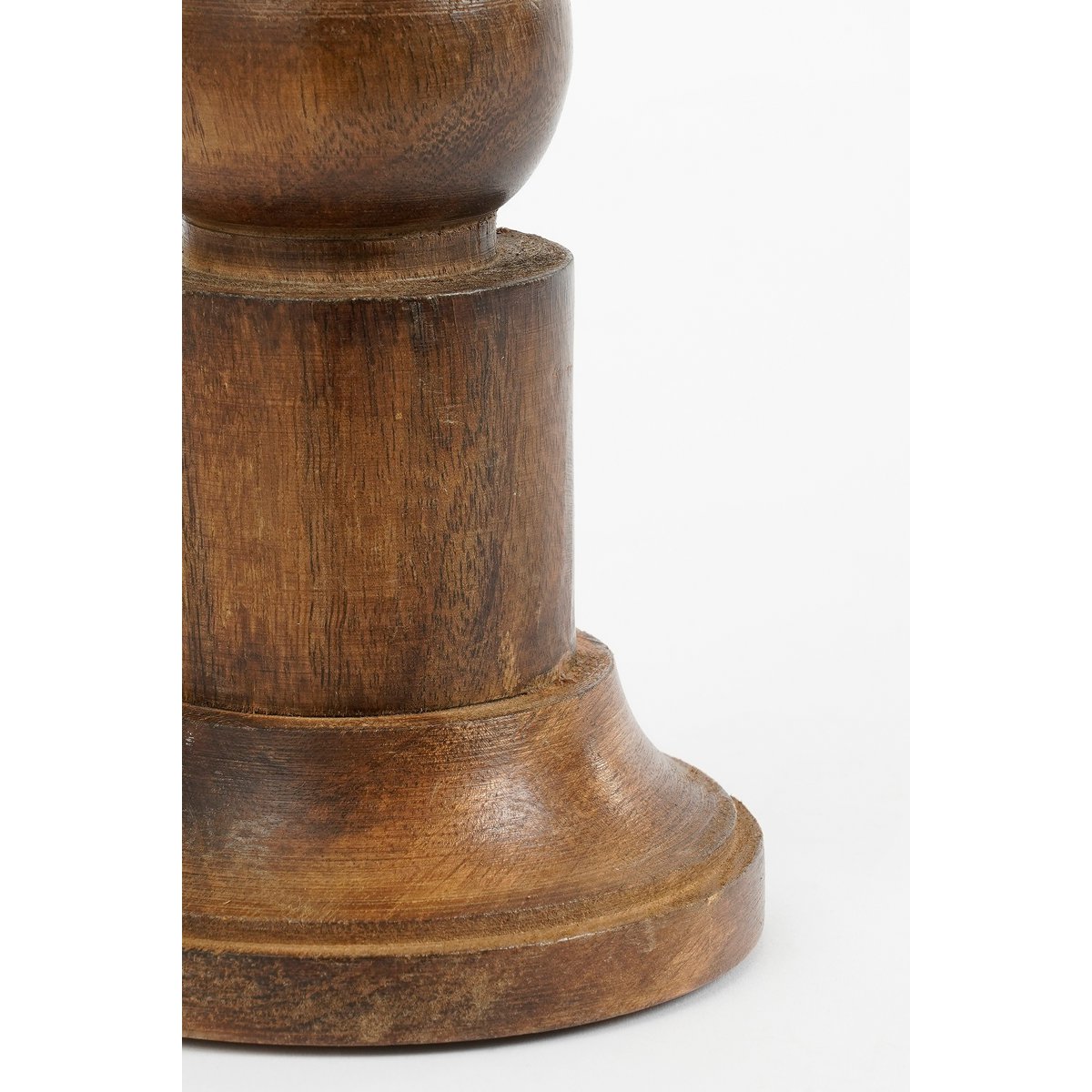 Kerzenhalter Philo aus Mangoholz – 30 cm – Klassisch & Natürlich