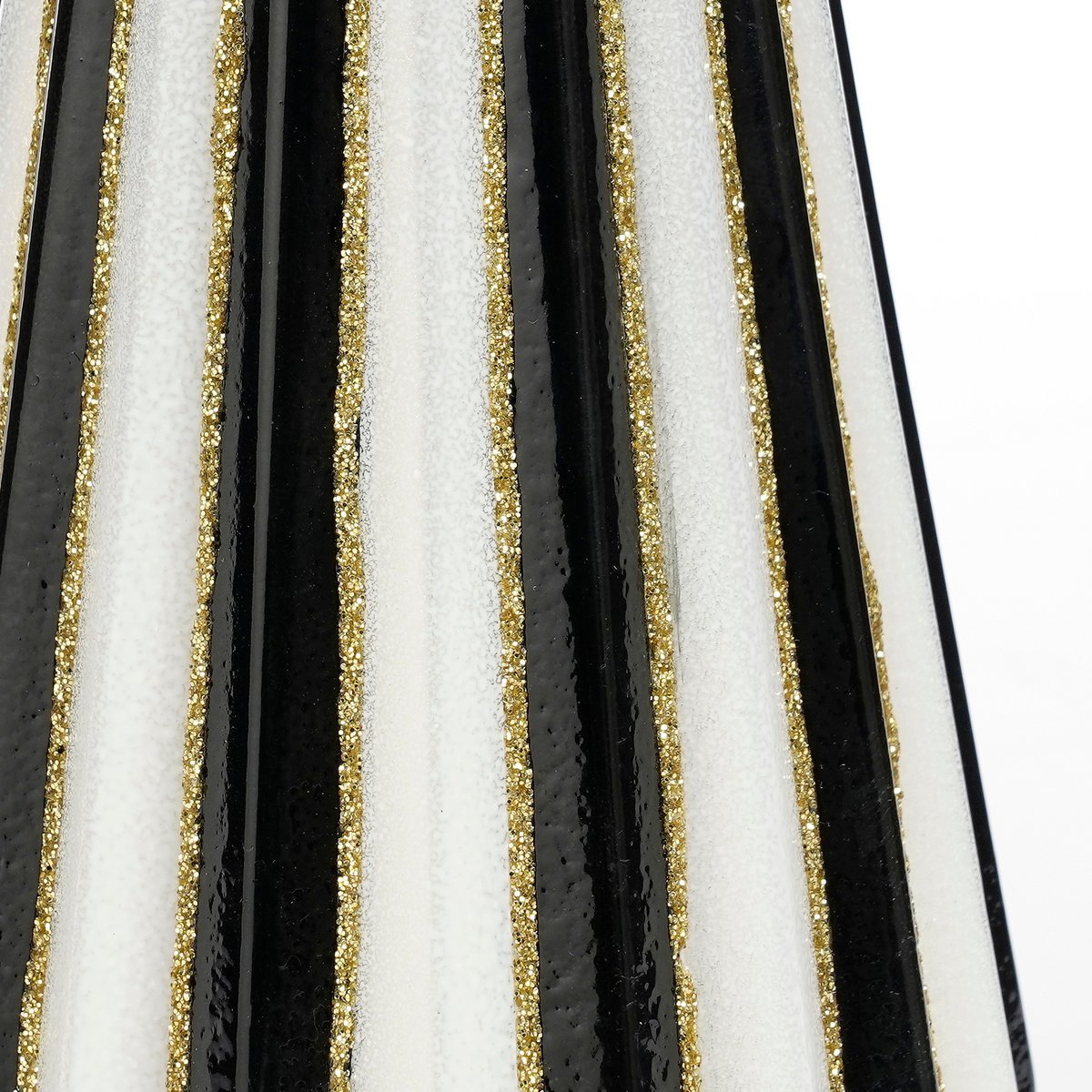 Weihnachtsbaum aus Glas – Weiß & Schwarz | H40 cm