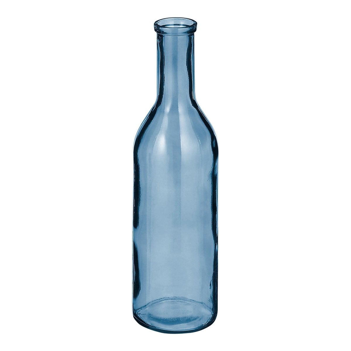 Glasvase 50 cm aus recyceltem Glas – Blau