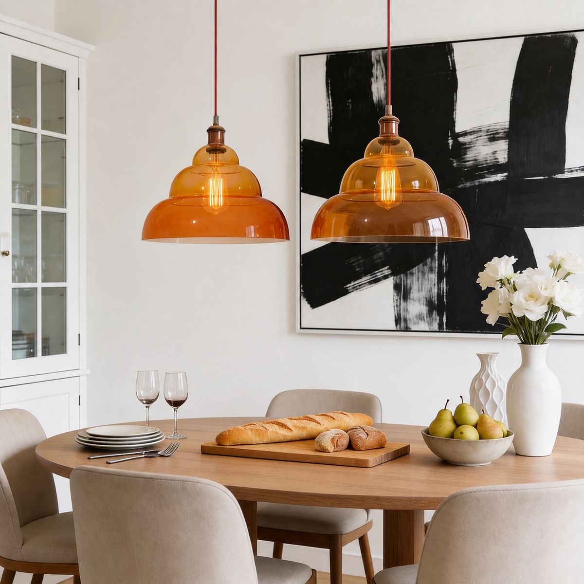 Pendelleuchte aus Glas 35 cm – HALO Honey