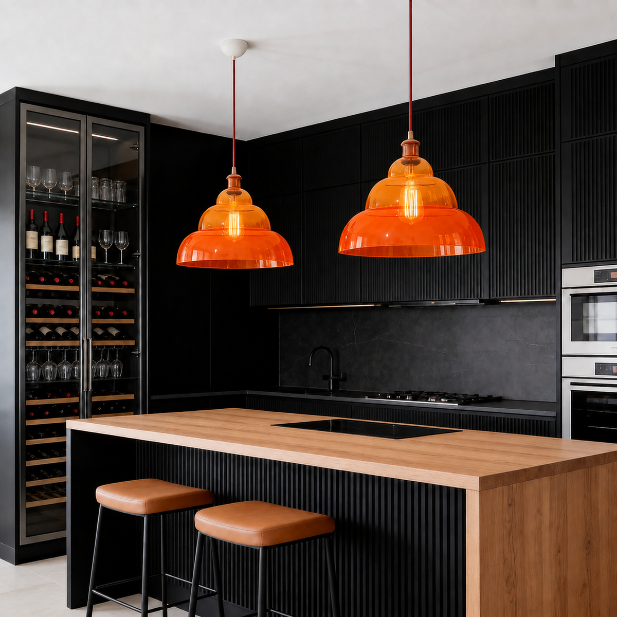 Pendelleuchte aus Glas 35 cm – HALO Honey