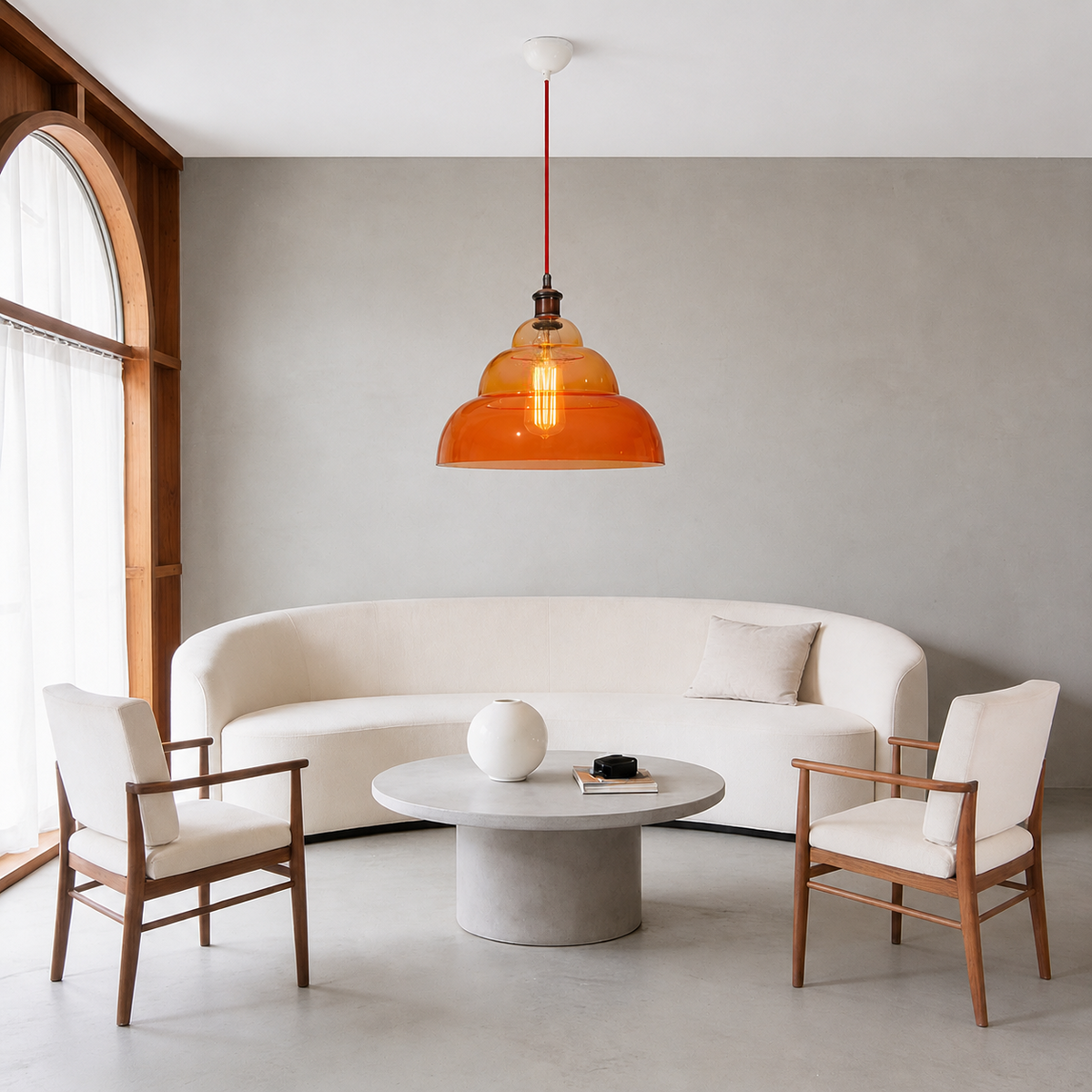 Pendelleuchte aus Glas 35 cm – HALO Honey