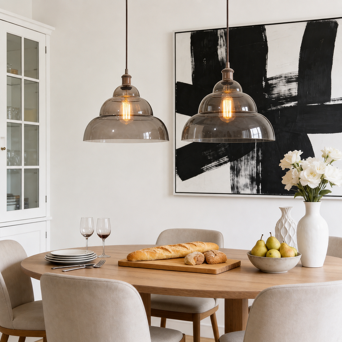 Pendelleuchte aus Glas 35 cm – HALO Mirror