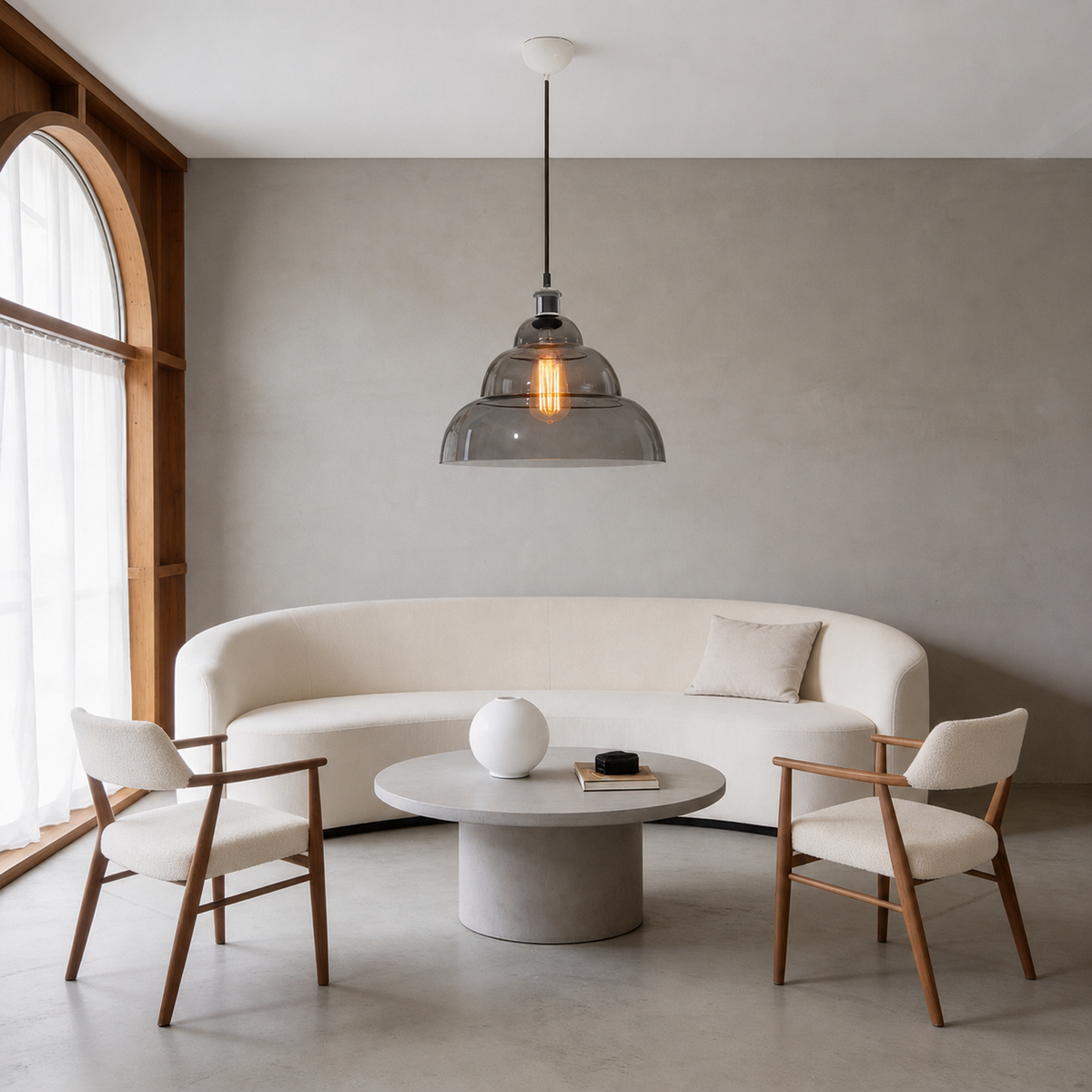 Pendelleuchte aus Glas 35 cm – HALO Mirror