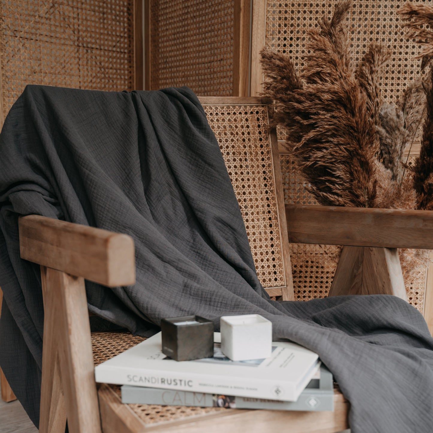 Musselin Sofadecke aus Bio-Baumwolle in 135x200 cm