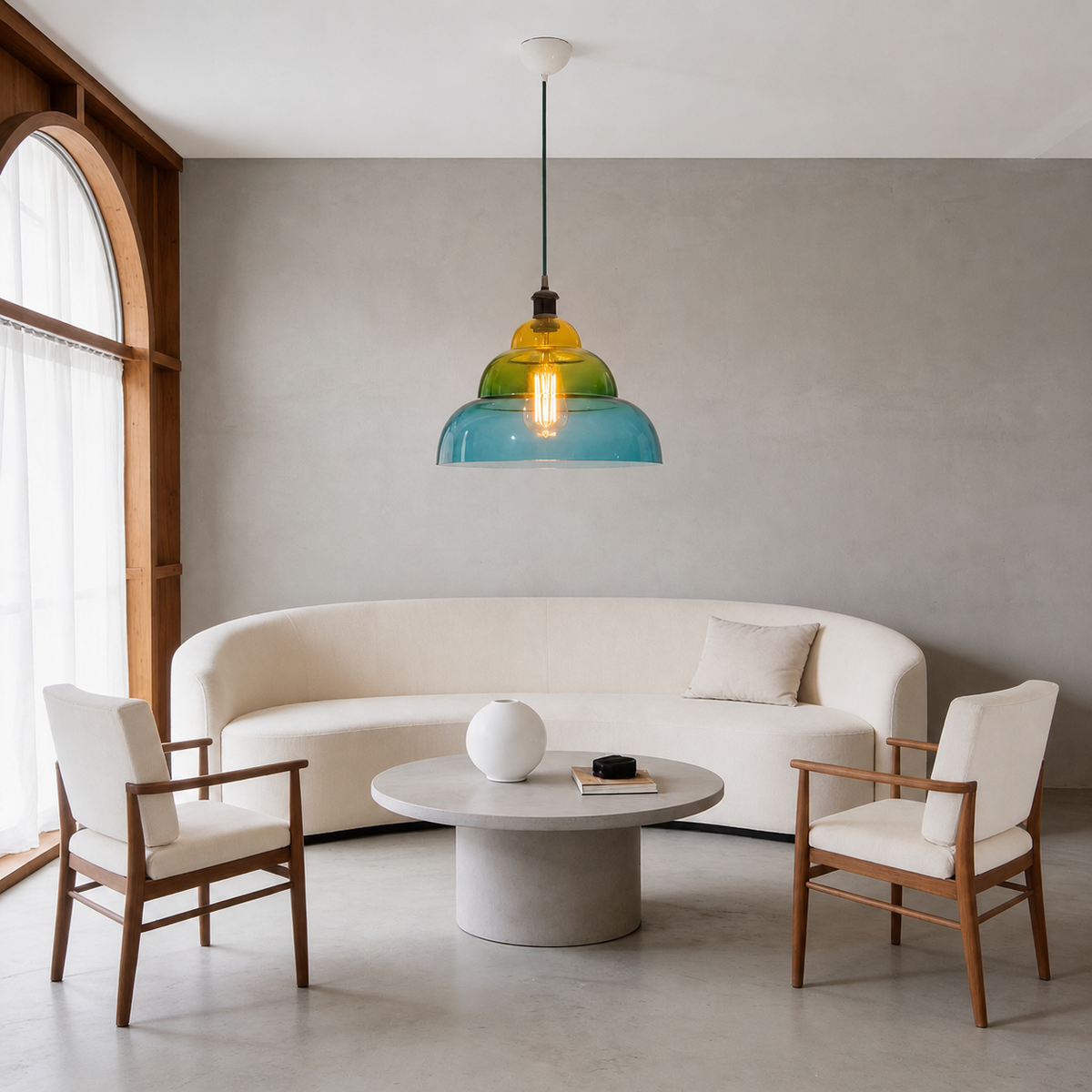 Pendelleuchte aus Glas 35 cm – HALO Seaside