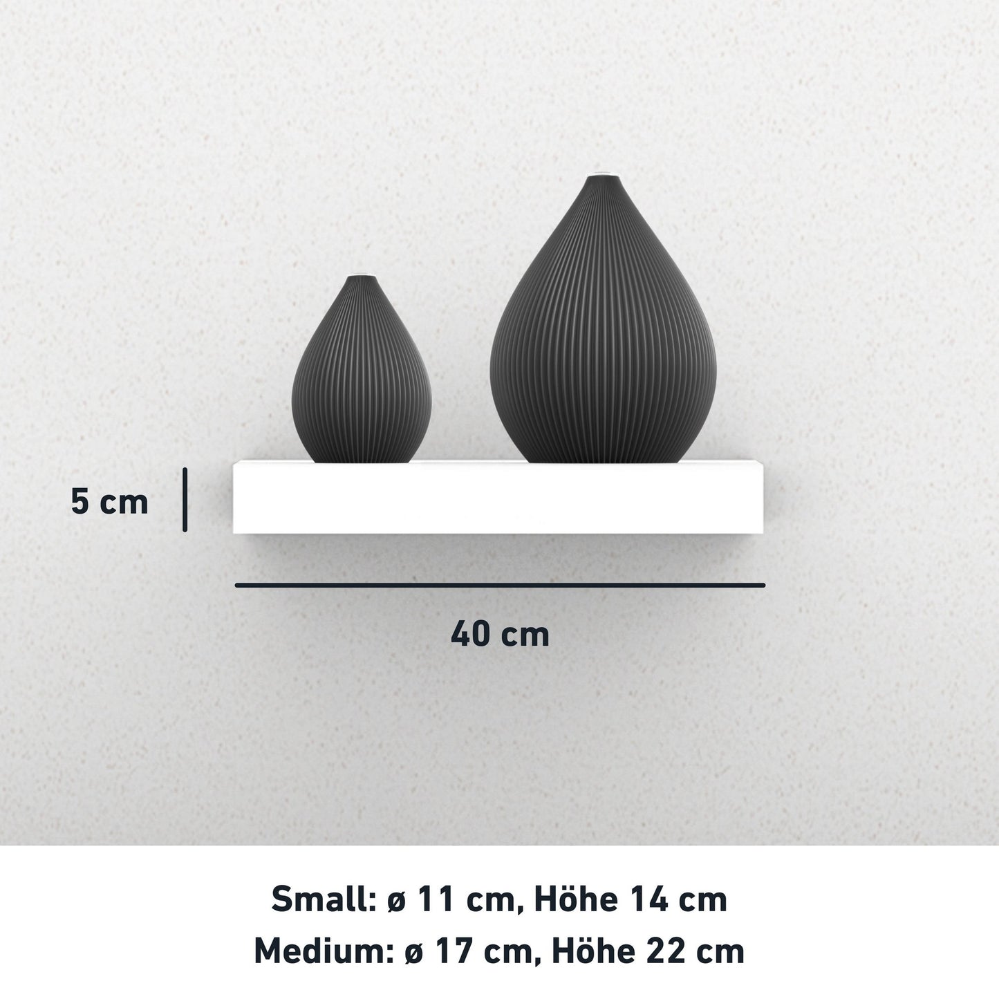 Balloon Vase |  Ideal für Trockenblumen | Inkl. Glaseinsatz | Biobasiertes Material | 100% recyclebar | Made in Germany | OUTLET