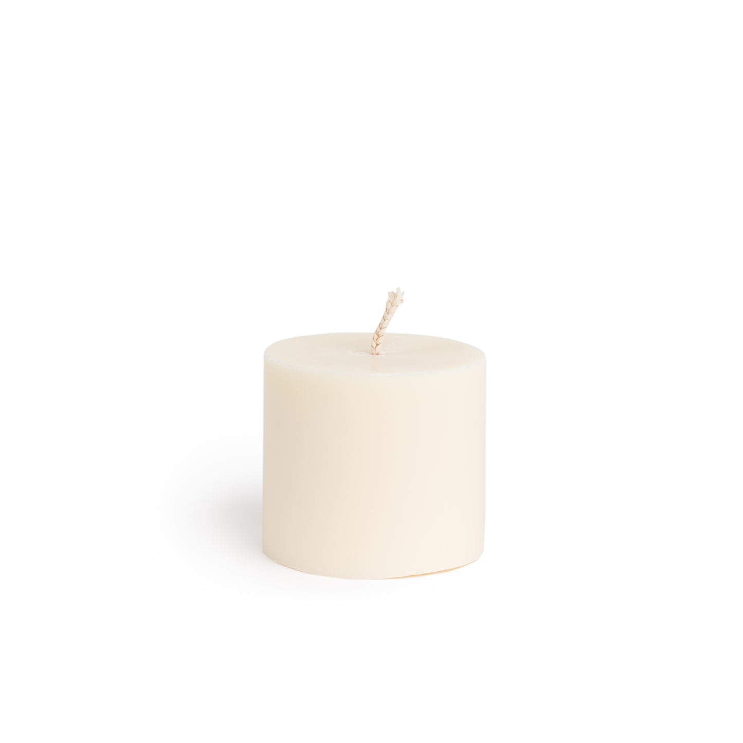 Zylinderförmige Kerze aus Rapswachs