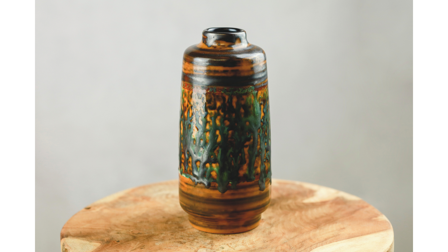 DDR-Keramikvase aus Haldensleben aus den 1960er–1970er Jahren