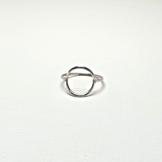 Kreis-Ring aus Sterlingsilber