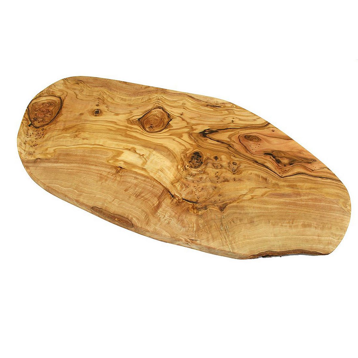 Schneidebrett Olivenholz 25–29 cm – RUSTIKAL