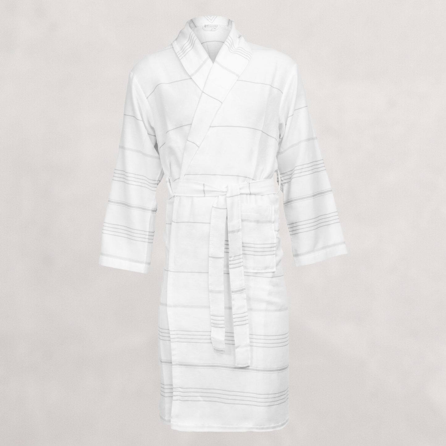 Schwerer Hamam-Bademantel aus Baumwolle in hochwertiger Frottee-Qualität in weiß
