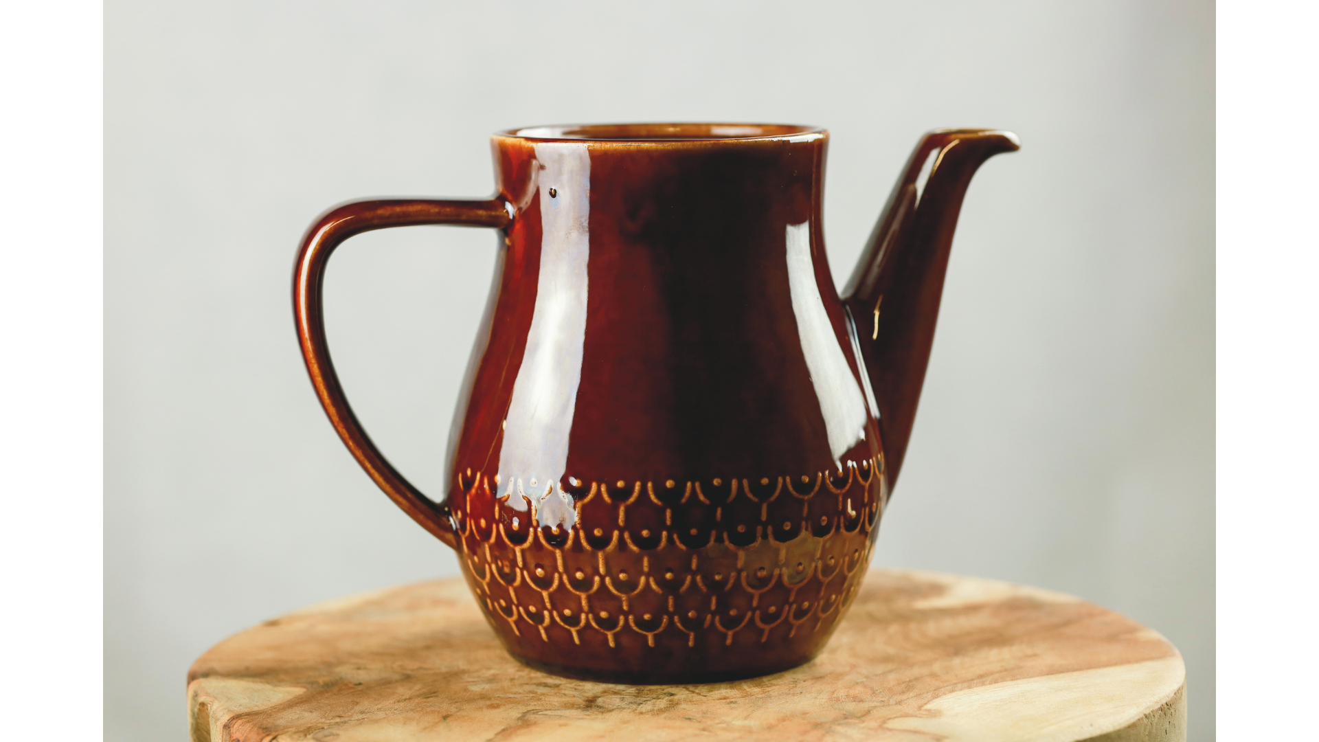 Vintage Keramikkanne aus glasierter Keramik aus den 1930er Jahren