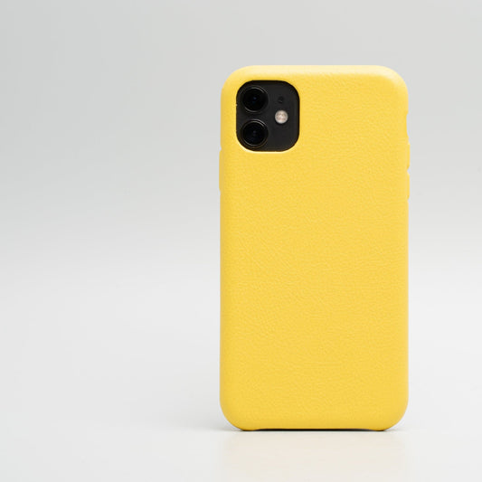 iPhone 11 Handyhülle "Yellow" aus veganem Leder Design3